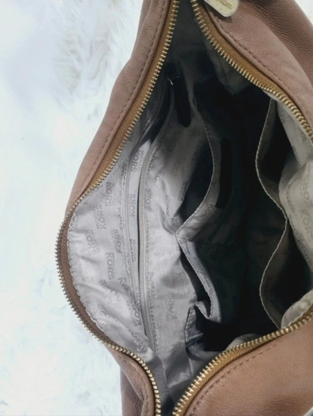 Michael Kors Fulton Hobo Brown Leather Women's Shoulder Bag